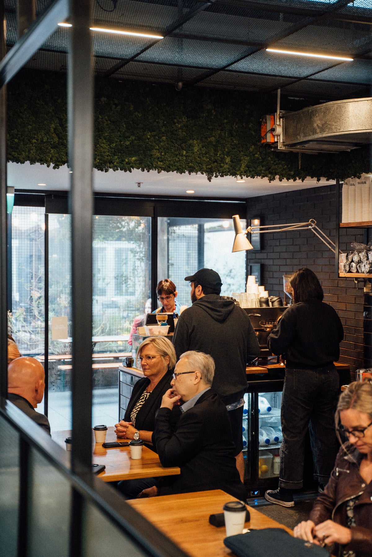 Customers inside Goodness Gracious at Smales Farm