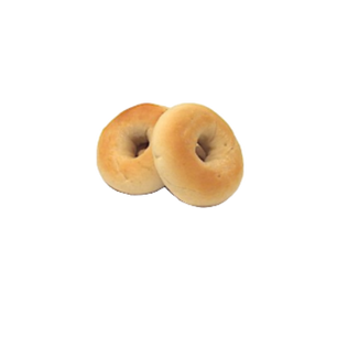 MINI PLAIN BAGEL x20 PACK