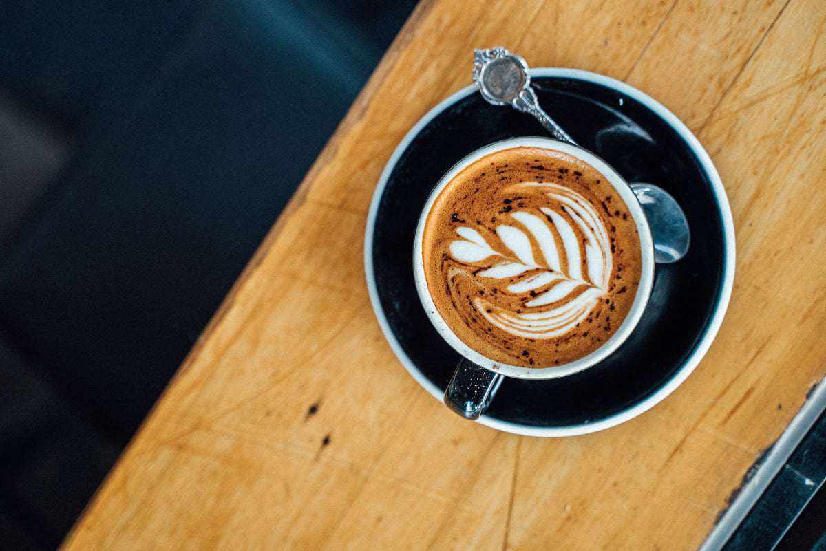 Coffee on a table at Goodness Gracious Parnell